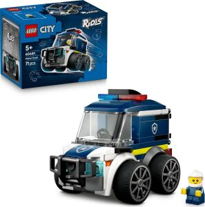 City Araçlar - Polis Kamyonu 60481 – 5 Yaş ve Üzeri Erkek ve Kız Çocuklar Için Polis Memuru Minifigürü Içeren Yaratıcı Oyuncak Araba Yapım Seti, Çocuklar Için Eğlenceli Hediye Fikri (71 Parça)