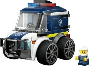 City Araçlar - Polis Kamyonu 60481 – 5 Yaş ve Üzeri Erkek ve Kız Çocuklar Için Polis Memuru Minifigürü Içeren Yaratıcı Oyuncak Araba Yapım Seti, Çocuklar Için Eğlenceli Hediye Fikri (71 Parça)