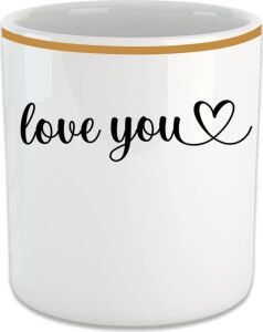 Vıvas Love You Espresso, Double Türk Kahvesi Fincanı - Kulpsuz Bardak