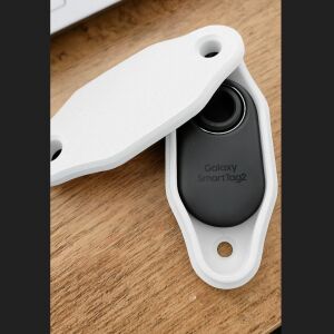 Bisiklet Suluk Arkasına Takılan Tutucu Smarttag2 Dizayn Edilmiş Smart Tag 2 Kılıf - Beyaz