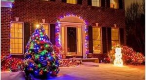 10 Metre Fişli Rgb LED Işık Noel Yılbaşı Ağacı Işığı LED Ampül Çam Ağacı Balkon Merdiven Salon Yada Oda Süslemelerinde Kullanıma Uygun 220V Prizden Enerjisini Alır