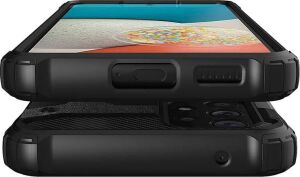 Galaxy A53 5g ile Uyumlu Çift Katman Koruyucu Crash Military Tank Kılıf - Siyah