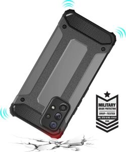 Galaxy A53 5g ile Uyumlu Çift Katman Koruyucu Crash Military Tank Kılıf - Siyah