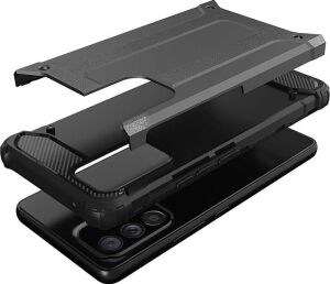 Galaxy A53 5g ile Uyumlu Çift Katman Koruyucu Crash Military Tank Kılıf - Siyah