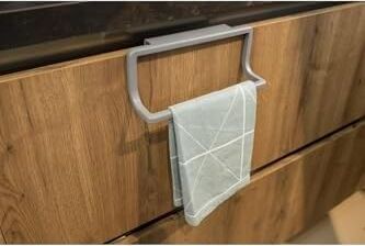 Mutfak Banyo Havlu Askısı-Gri M-B30-07