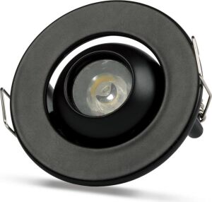 Noas YL94 0201 Siyah Kasa 1W LED Spot 6500K Beyaz Işık