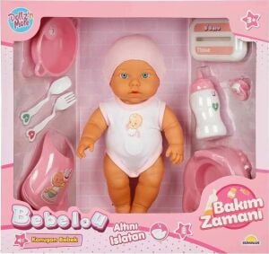 3823 Bebelou Bakım Zamanı Sesli Gülen Ağlayan Bebek 32 cm