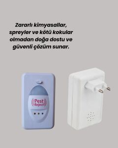 Ultrasonik Haşere Kovucu Cihaz 150 M2 Etki Alanı