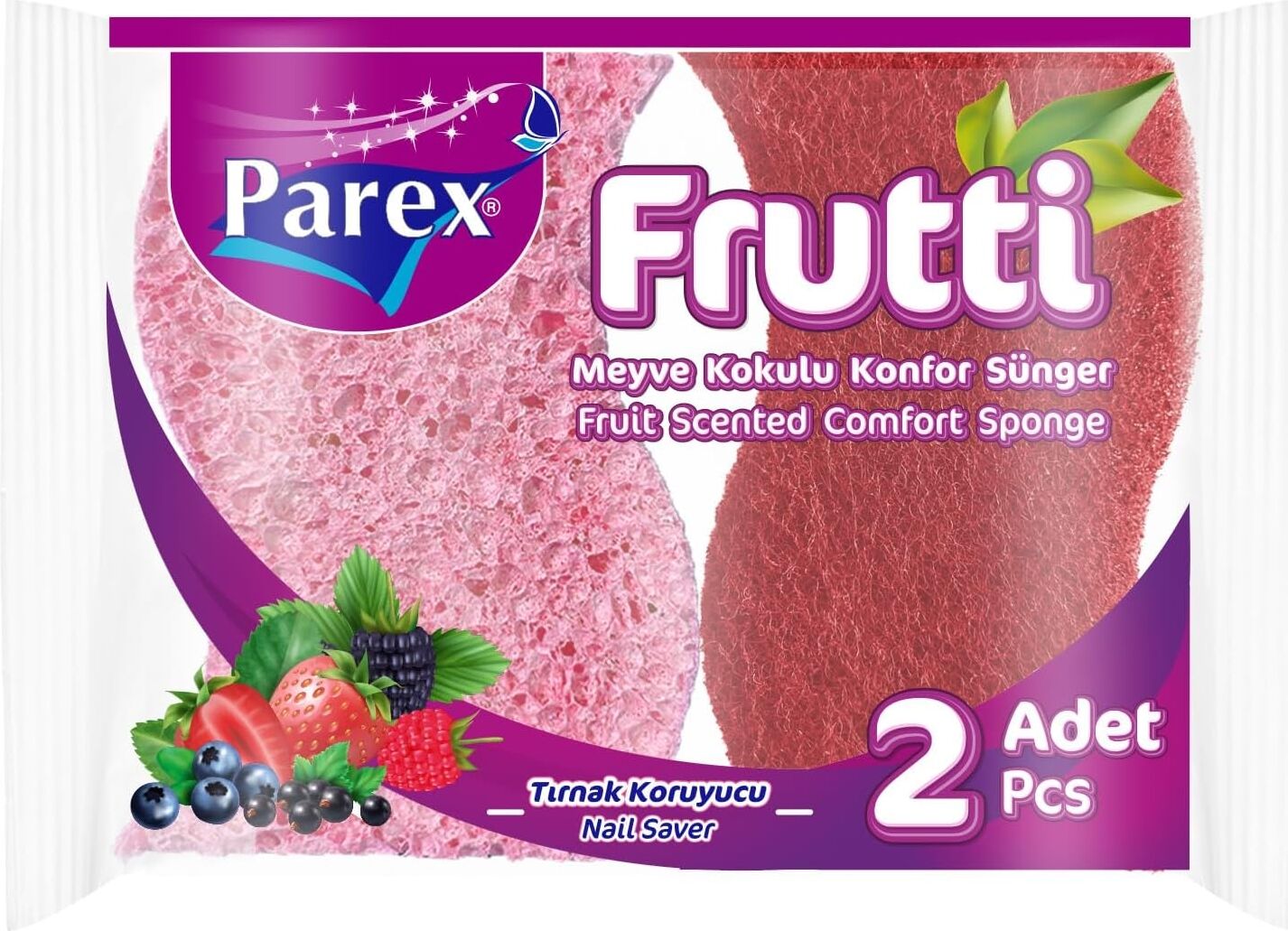 Frutti Kokulu Konfor Sünger 2’li