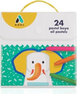 Pastel Boya 24 Renk, Plastik Çantalı, Turuncu