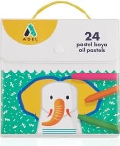 Pastel Boya 24 Renk, Plastik Çantalı, Turuncu