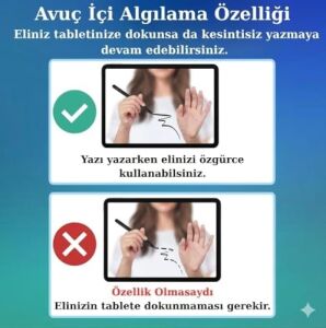 IPAD(2018-2026) Için Stylus Tablet Kalem 2018 Sonrası Tüm iPad Modellerinine Uyumlu Eğim Sensörlü Avuç Içi Reddi Aktif Stylus Kalem (Siyah)