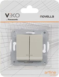 Novella Trenda Metalik Beyaz Mekanizma+Düğmekapak Çabuk Bağlantı Işık Komütatör