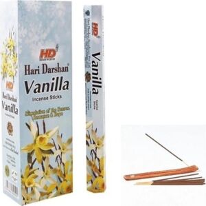 Hari Darshan 20 Adet Tütsü Farklı Aromalar + 1 Adet Işlemeli Tütsü Kayık Hediye (Vanilla)