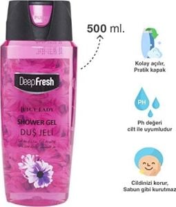 Pratik Kapaklı Duş Jeli Lady (500 Ml)