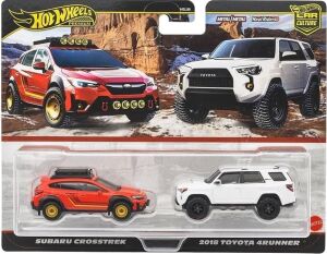 JBK98 Premium 2'li Paket Subaru Crosstrek / 2018 Toyota 4runner Araç Oyuncağı Mini Araba 3 Yaş ve Üzeri Çoklu