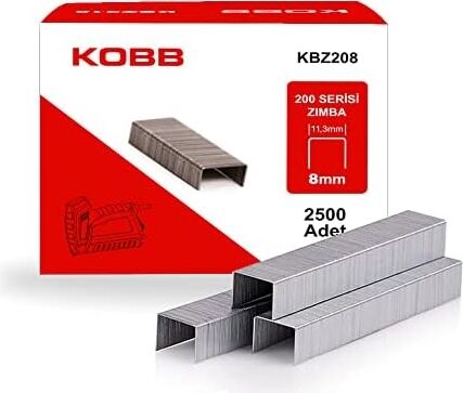 KBZ208 8mm 2500 Adet 200 Serisi Ağır Hizmet Tipi Zımba Teli