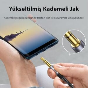 3.5mm Hi-Fi Trs Aux Ses Kablosu 5 Metre