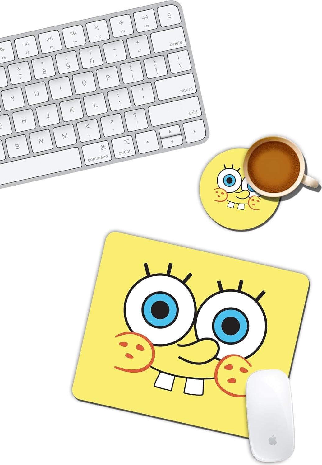 Sünger Bob Mouse Pad ve Bardak Altlığı Set