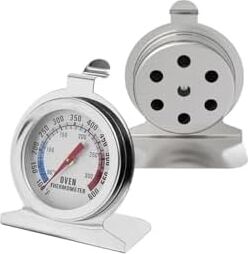 Fırın Içi Termometre, 0-300°C, Çelik Gövde, Hassas Isı Kontrolü, Gri, Analog Gösterge, Gıda Teması Onaylı