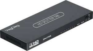 1080P Full Hd 1 Giriş 8 Çıkış HDMI Splitter Görüntü Ayırıcı Bölücü Adaptör