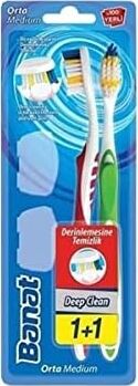 Deep Clean Derinlemesine Temizlik Diş Fırçası 1+1 Orta