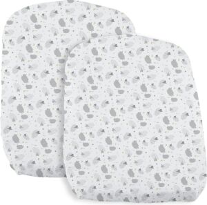 Çarşaf Crib Set Iki Parça Baby Hug Grey Sheep