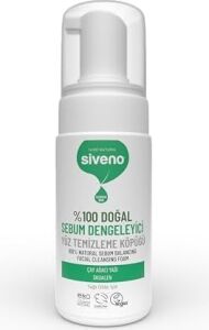 SIVENO%100 Doğal Yüz Temizleme Köpüğü Yağlı Ciltler Için Makyaj Siyah Nokta Sivilce Vegan 100 ml
