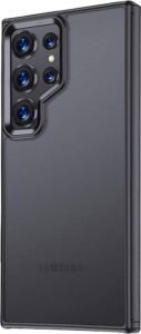Galaxy S24 Ultra Için Kılıf Frosted Frame Siyah [galaxy S24 Ultra ile Uyumlu Kılıf - Siyah]