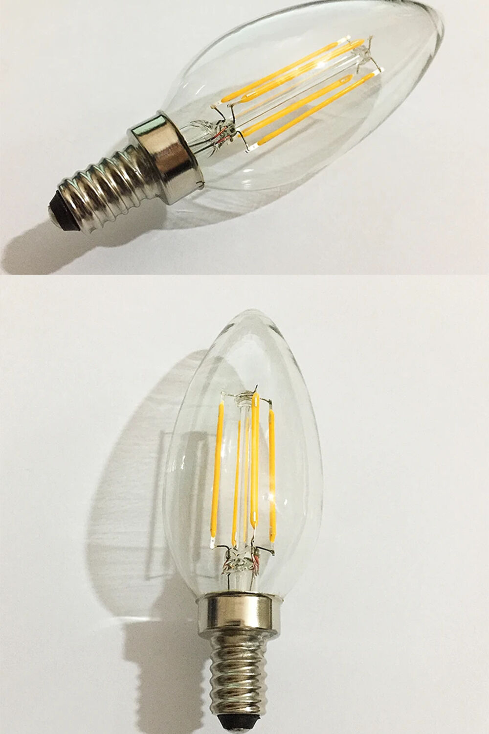 Neo Vista Rustik 4W C35 LED Filament Mum Tipi Ampul E14 Sarı Işık Dekoratif Vintage Aydınlatma