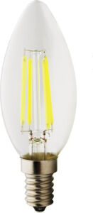 Neo Vista Rustik 4W C35 LED Filament Mum Tipi Ampul E14 Sarı Işık Dekoratif Vintage Aydınlatma