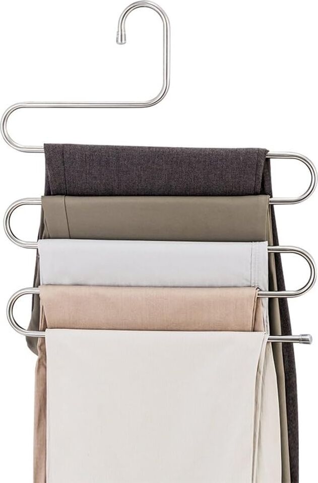 5 Katlı Metal Pantolon Eşarp Askısı