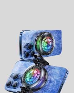 Telefon Soğutucu Fan Rgb Işık Mobil Gaming Için Süper Soğutma