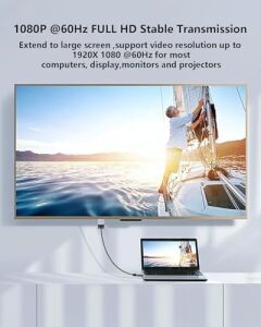 HDMI To VGA Dönüştürücü Kablo 1080P 60Hz Full Hd – Hdtv HDMI Çıkıştan VGA Monitör Projeksiyon Bağlantı Kablosu – Tek Yönlü Görüntü Aktarımı (Hdtv To Vga) | ZR1162