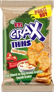 Crax Thins Tatlı Biberli Ekşi Kremalı Kraker 110 G