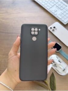 Süper Ince Mat Ultra Thin Silikon Kılıf Buzlu Siyah Redmi Note 9s ile Uyumlu