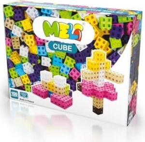 Meli Minis Cube – 100 Yapı Taşı, Kızlar Için Yaratıcı Oyuncak, 2 cm x 2 Cm, Neon Renkler, Bpa Içermez, Ce Sertifikalı, Pedagojik Hediye, 3 Yaşından Itibaren Uygundur
