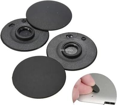 MacBook Pro A1425 A1502 A1398 Uyumlu Alt Kapak Rubber Feet 4 Adet Kauçuk Ayak Seti Kaydırmaz Yüzey Kolay Montaj Titreşim Önleyici Uzun Ömürlü Yedek Parçasiyah
