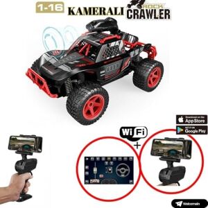 Oyuncak Wifi Kameralı 2.4ghz Uzaktan Kumandalı 1:16 Drift Atan 4x2 Offroad Rock Crawler Araba