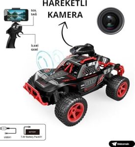 Oyuncak Wifi Kameralı 2.4ghz Uzaktan Kumandalı 1:16 Drift Atan 4x2 Offroad Rock Crawler Araba