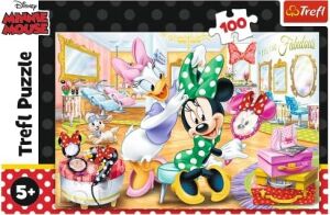 , Yapboz, Minnie Güzellik Stüdyosunda,  Minnie, 100 Parça, 5 Yaşından Büyük Çocuklar Için