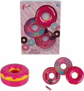 Donut Şekilli 2 Katlı Makyaj Güzellik Seti