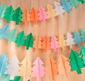 - Tissue Christmas Tree Garlands - Yeni Yıl Ağacı Asılan Süs