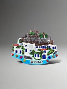 Bodrum Temalı Polyester Magnet