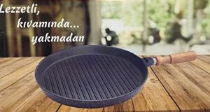 Döküm Izgara Tavası (31 cm Çapında)