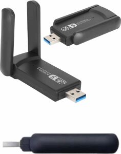 Wifi Alıcı Dual Band USB 3.0 Adaptör Kablosuz Windows 7/8/10/11
