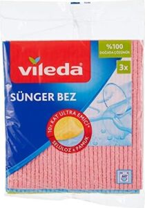 141161 Sünger Bez, Ekstra Dayanıklı, Çok Amaçlı, 3'lü Paket