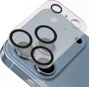 Iphone 17 Pro Max Ile Uyumlu (Tam Lens) Tek Parça Tam Kapatan 9h 3D Kamera Yüzey ve Lens Koruyucu Cam