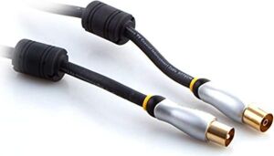 HY-P610, RG6U6 F M To 9.5 Tv F Kablo, 1.5 M, Beyaz