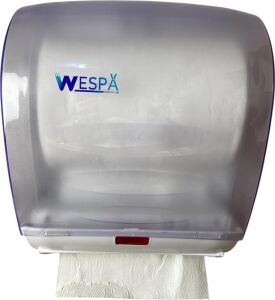 Wespa Kağıt Havlu Dispenseri, Gri Plastik, Duvar Montajlı, Profesyonel Banyo ve Tuvalet Için